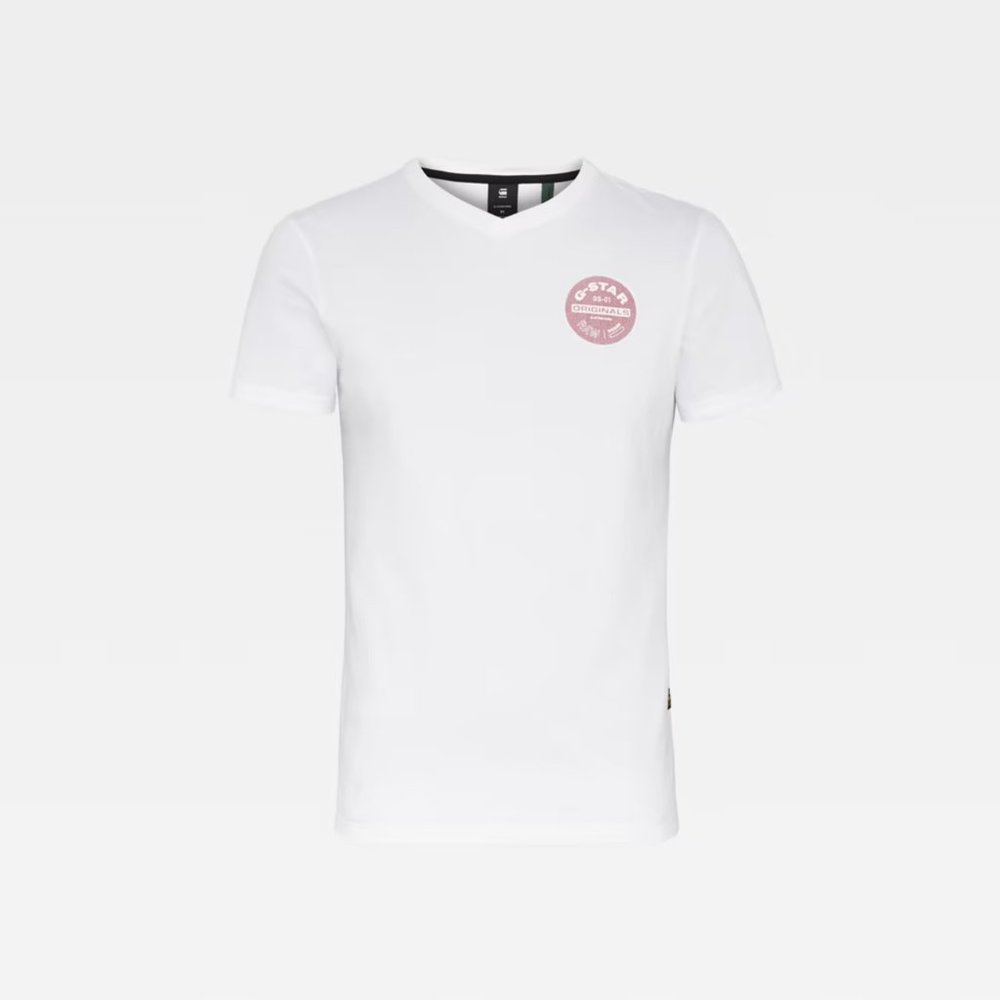 WHITE ORIGINALS LOGO SLIM T-SHIRT